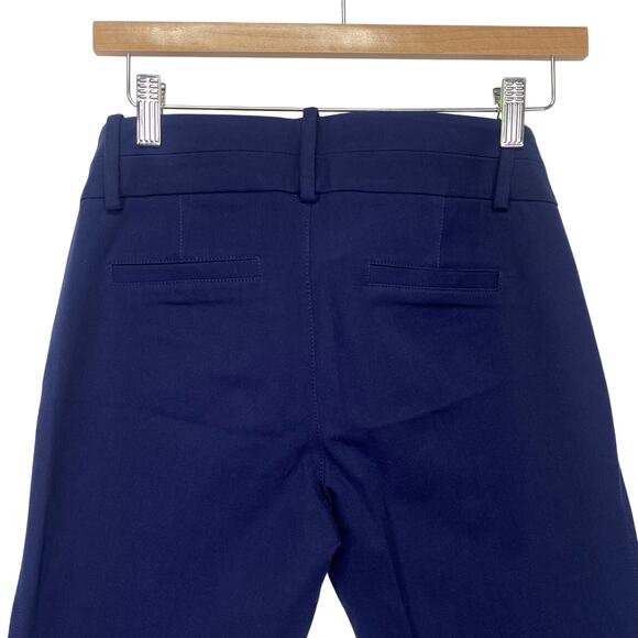 LILLY PULITZER Luxury Capri Pants in True Navy Blue Womens Sz 2 Stretch Twill - Picture 7 of 9